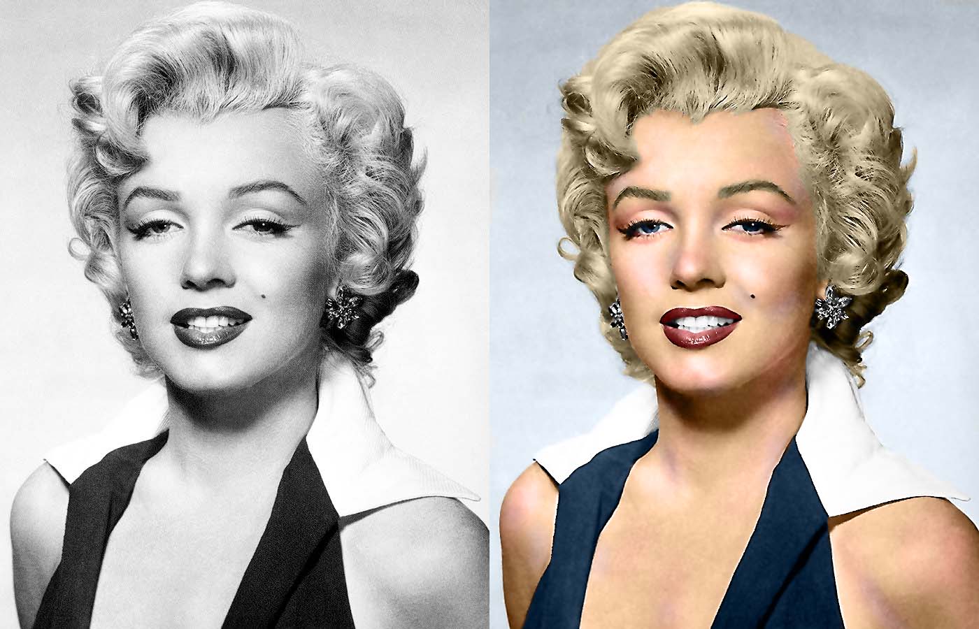 Actress Marilyn Monroe : r/Colorization